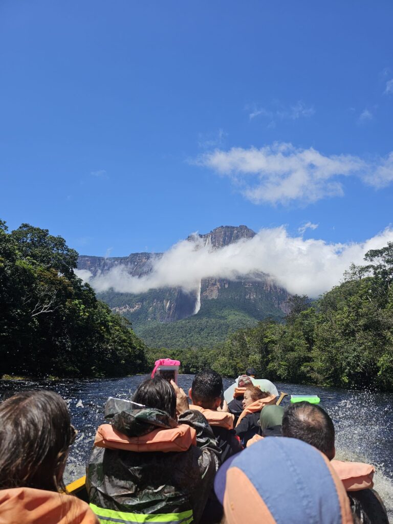 venezuela angel falls from boat