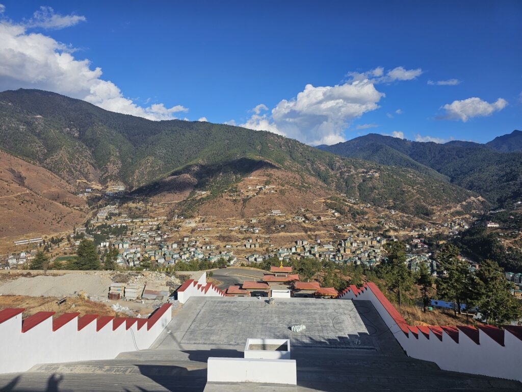 thimphu view from buddha