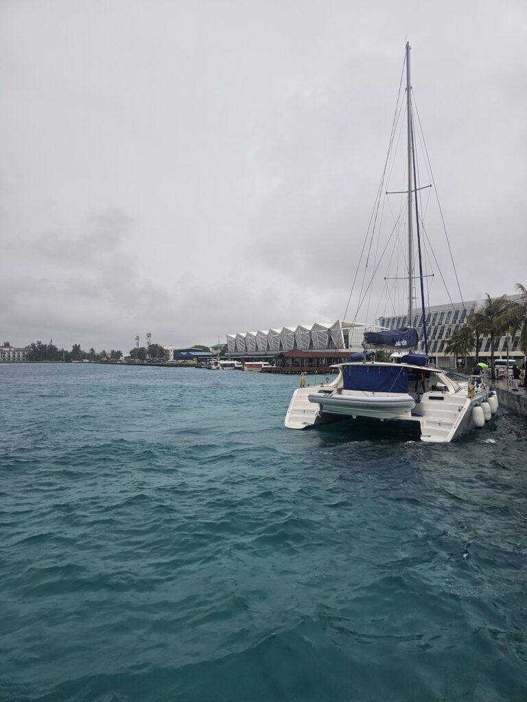 maldives male airport rain