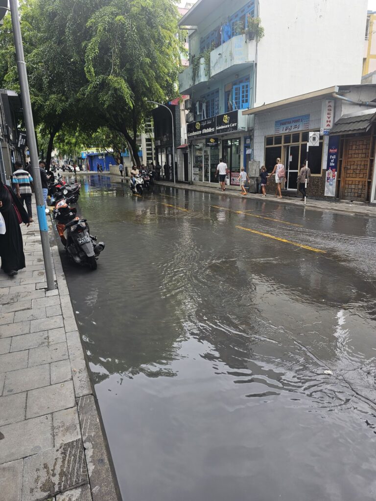 male flooded streets